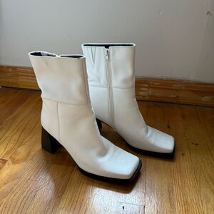 White Ankle Boots